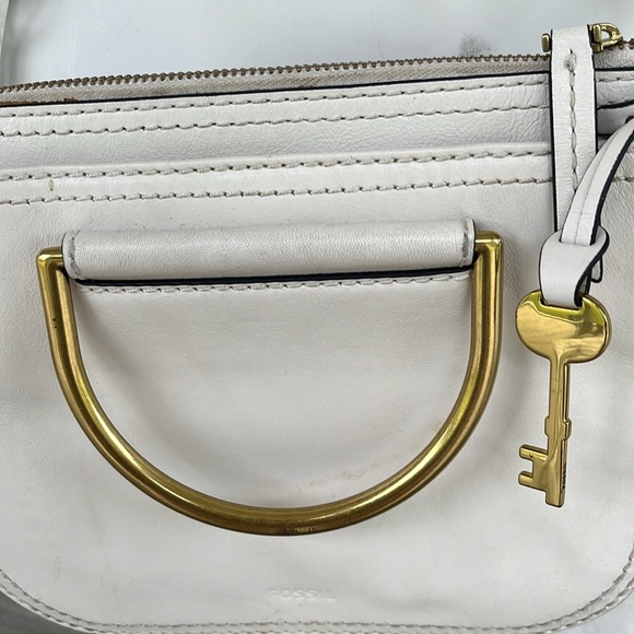 Fossil Ryder Mini Satchel genuine leather crossbody/shoulder or tote bag - Picture 7 of 16